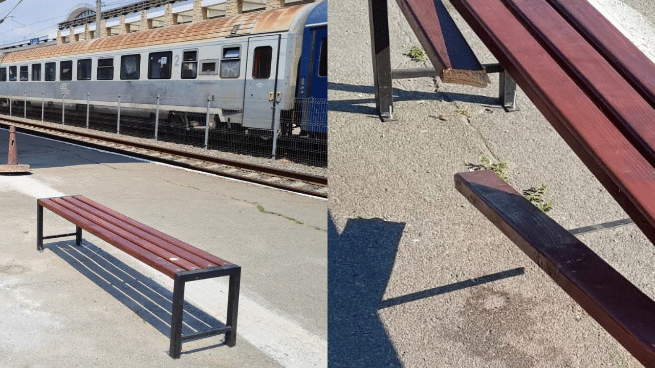 FOTO. Camere de supraveghere și mobilier nou în Gara CFR Constanța: lupta cu vandalismul continuă