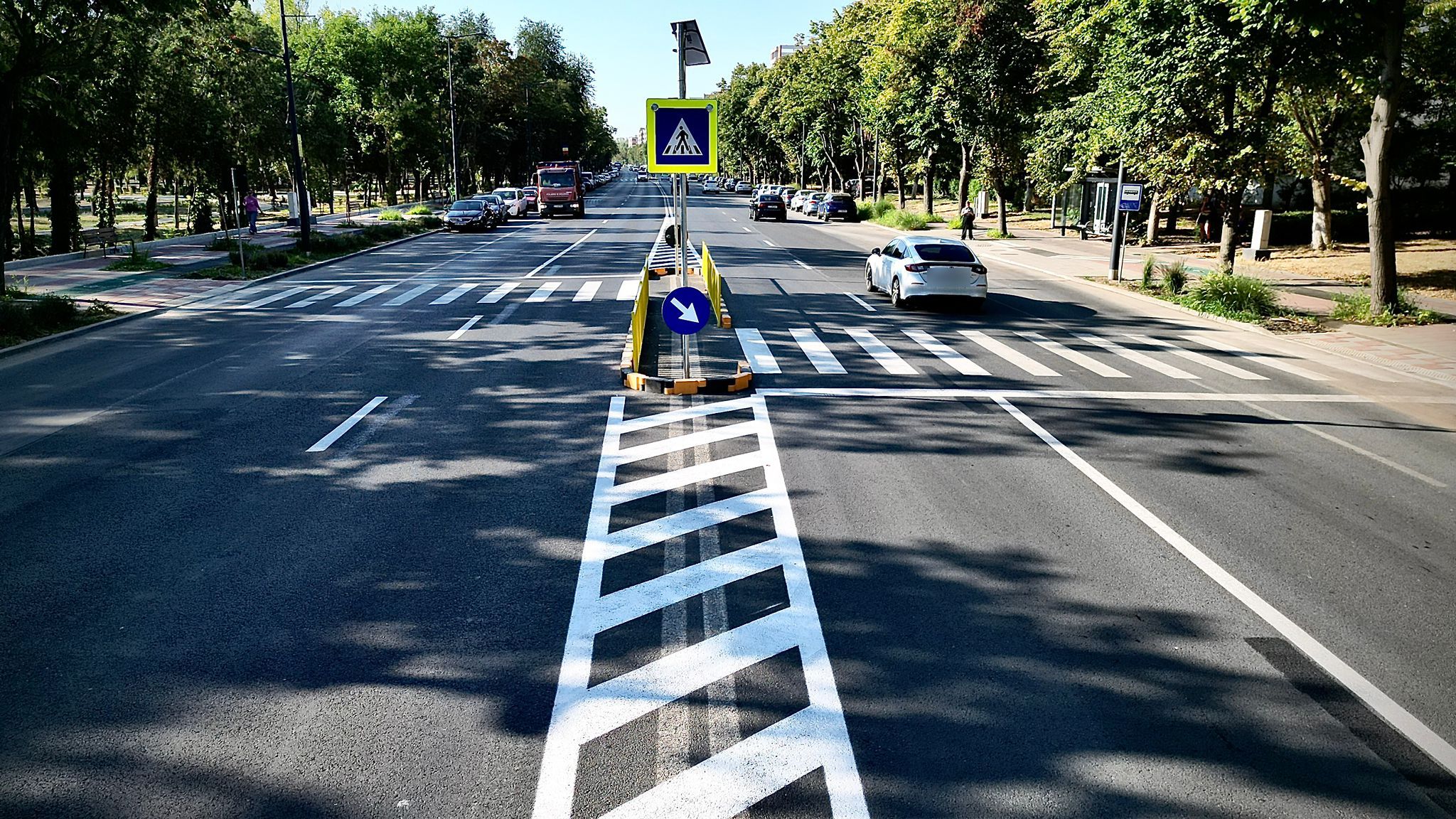 Un nou scuar median a fost amenajat pe Bulevardul Alexandru Lăpușneanu, în apropiere de strada Dispensarului