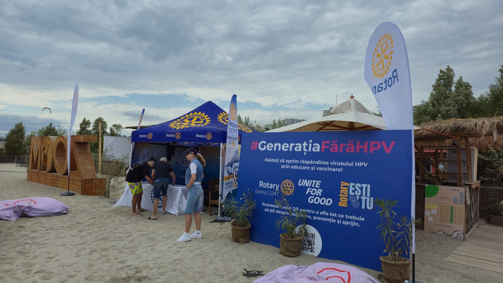 FOTO: „Generația fără HPV” a cucerit litoralul românesc. Campania Rotary continuă până pe 24 august