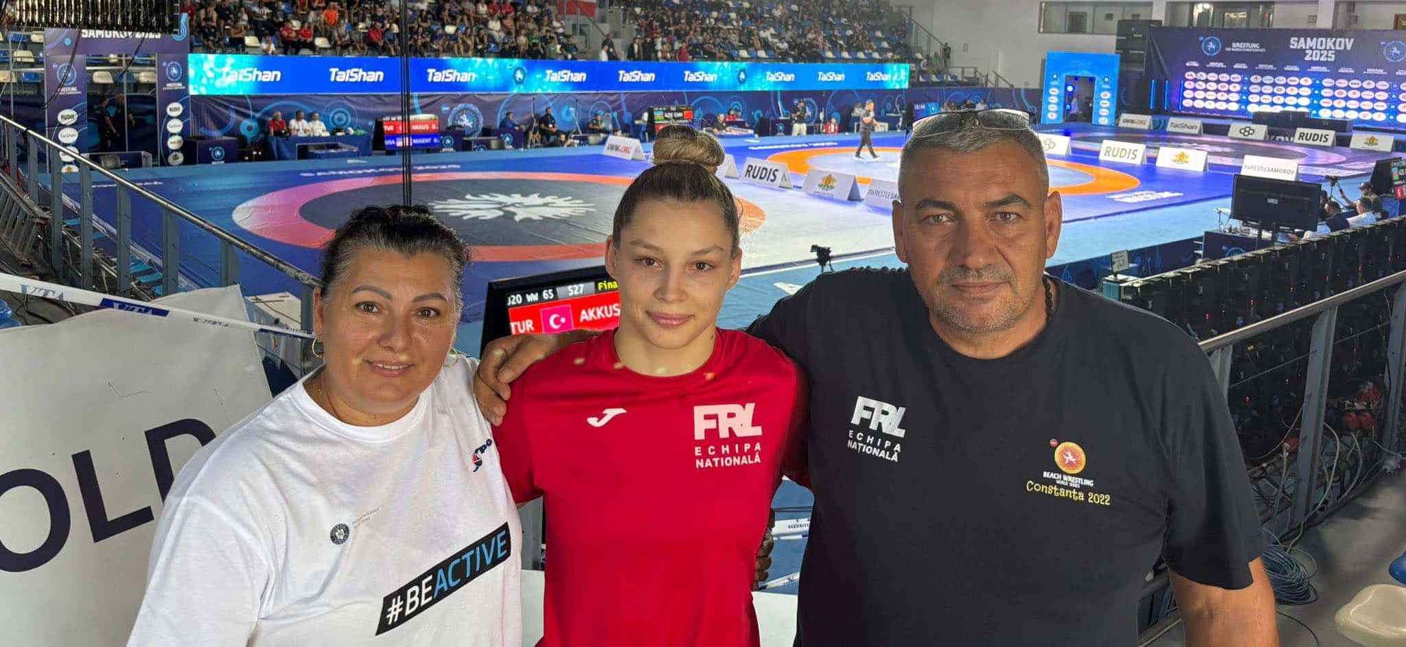 Alexandra Voiculescu, locul 5 la Mondialele U20 de lupte de la Samokov