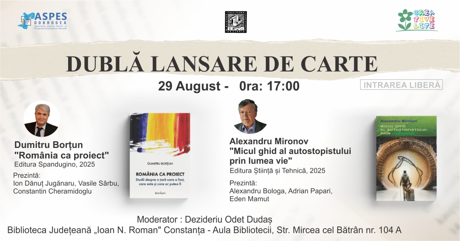 Trei zile de dezbateri și lansări de carte sub egida ASPES Dobrogea: digitalizare, cultură și Europa ca proiect