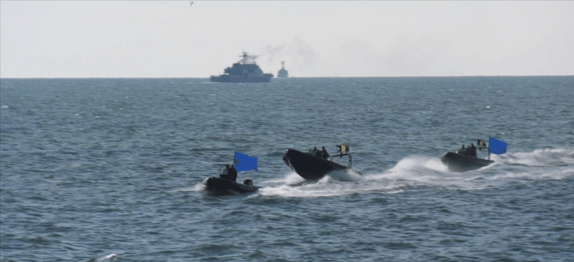 Repetiții spectaculoase pe Marea Neagră pentru Ziua Marinei Române