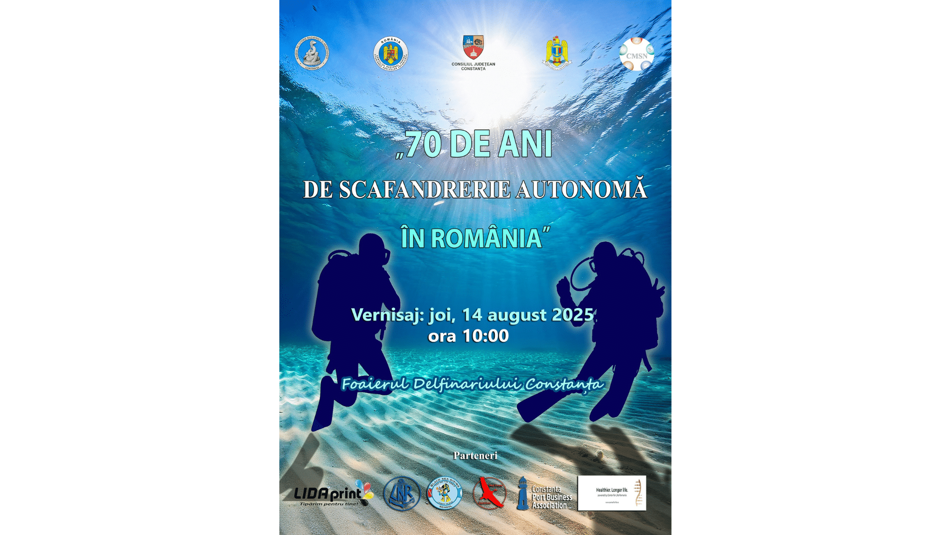 „70 de Ani de Scafandrerie Autonomă în România”, expoziție unică la Delfinariul din Constanța