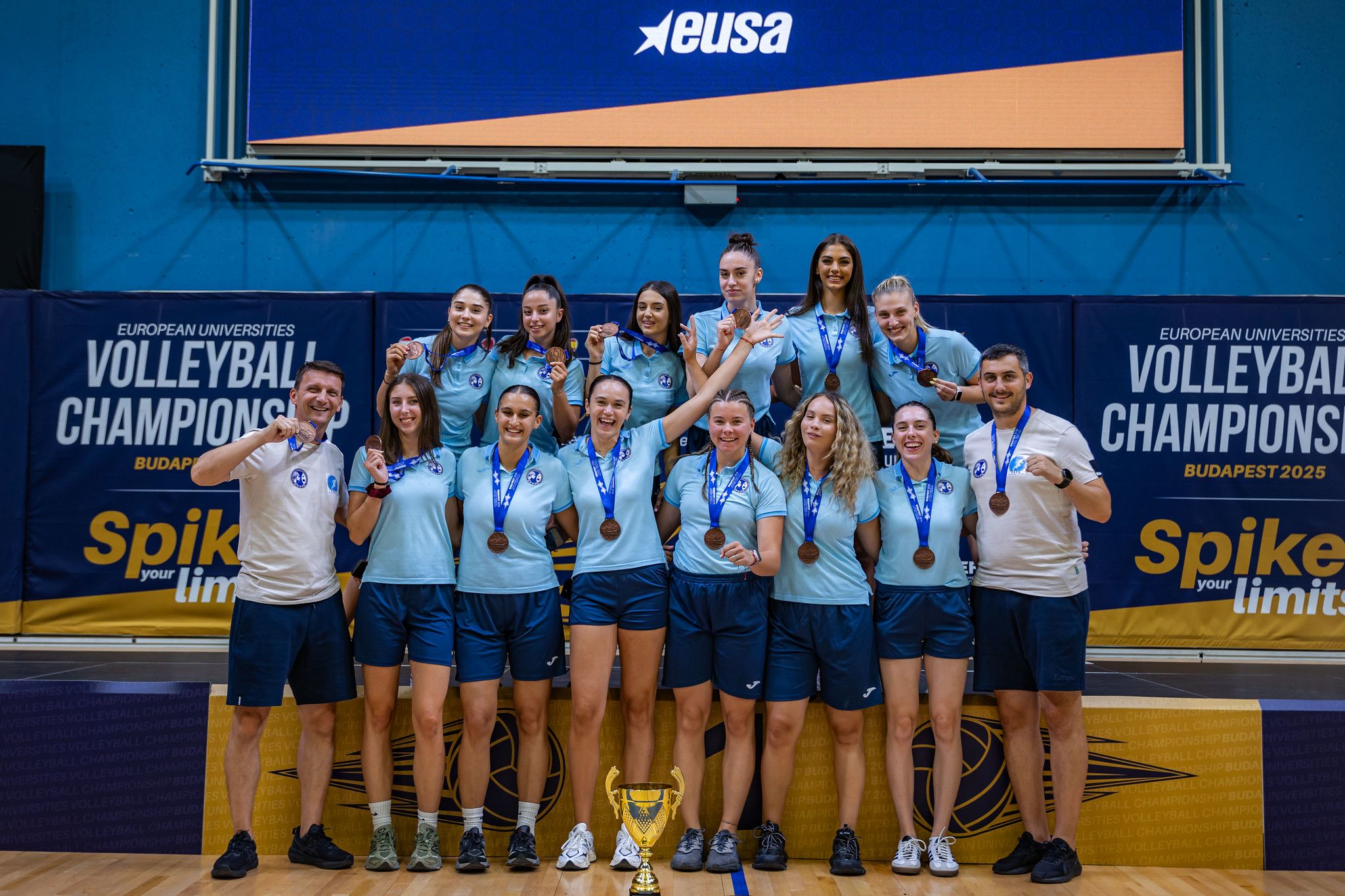Bronz european pentru echipa de volei feminin a Universității Ovidius Constanța