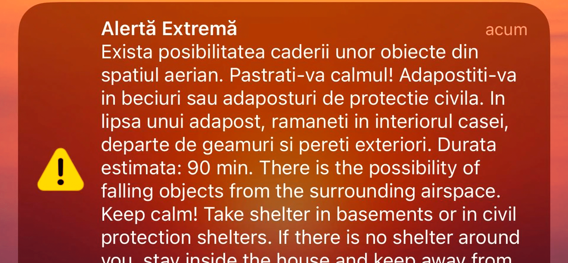 Alertă aeriană de noapte la Tulcea: mesaj Ro-Alert transmis pentru locuitorii din Isaccea