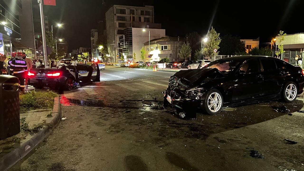 Impact violent. Trei victime au ajuns la spital