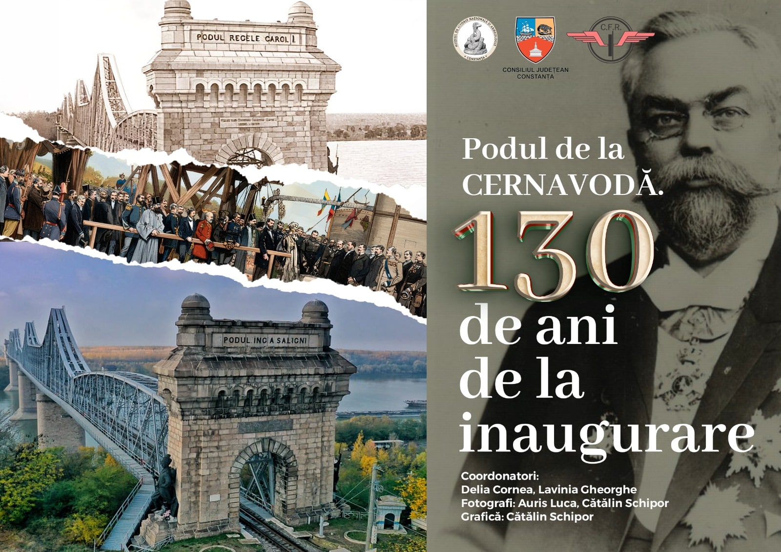 Podul Cernavodă – 130 ani de la inaugurare. Expoziție foto-documentară în Gara Constanța