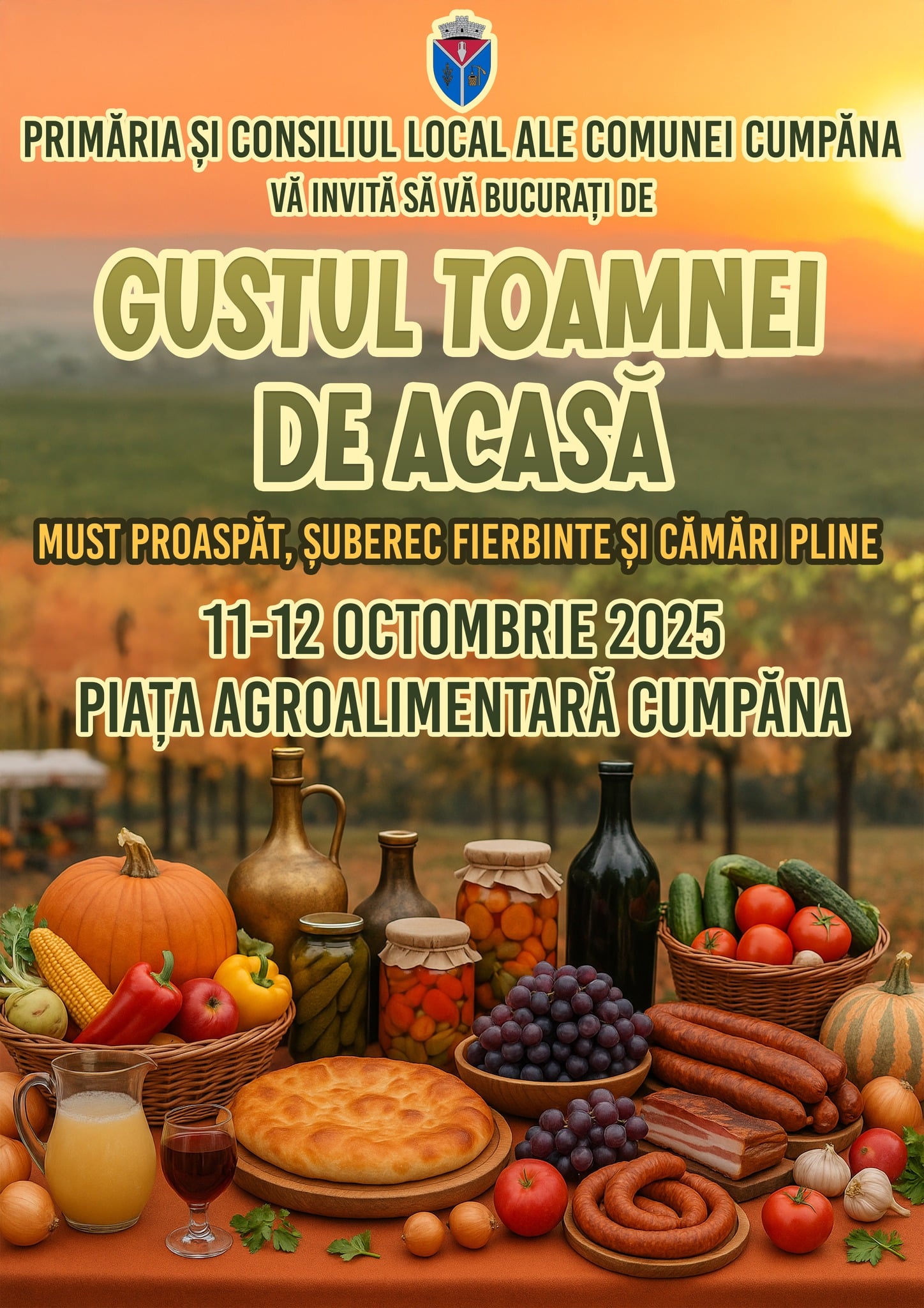 „𝐆𝐮𝐬𝐭𝐮𝐥 𝐓𝐨𝐚𝐦𝐧𝐞𝐢 𝐝𝐞 𝐀𝐜𝐚𝐬𝐚̆” își deschide porțile în acest weekend, 𝐢̂𝐧 𝐩𝐢𝐚𝐭̦𝐚 𝐝𝐢𝐧 𝐜𝐨𝐦𝐮𝐧𝐚 𝐂𝐮𝐦𝐩𝐚̆𝐧𝐚!