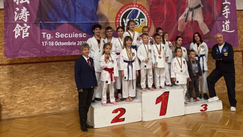 Rezultate de excepție pentru CS Tomis Karate Constanța: 21 de medalii la Campionatul Național de Karate-Do Shotokan de la Târgu Secuiesc