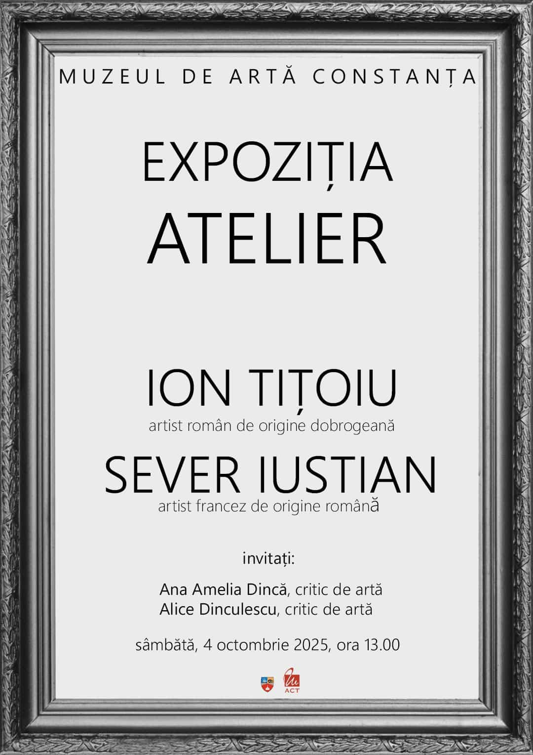 Muzeul de Artă Constanța găzduiește vernisajul expoziției „ATELIER” a maestrului Ion Tițoiu