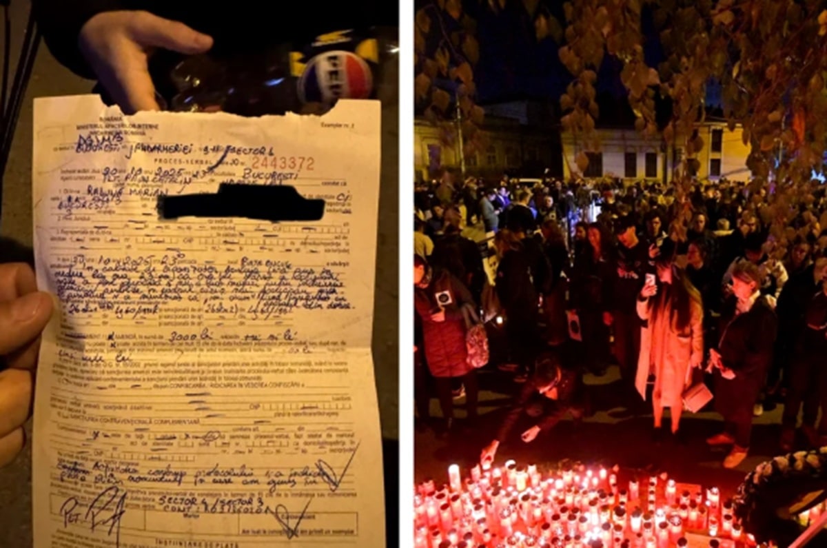 Amendă pentru durere! Organizatorul marșului Colectiv, sancționat de un jandarm pentru „depășirea orei de reculegere”