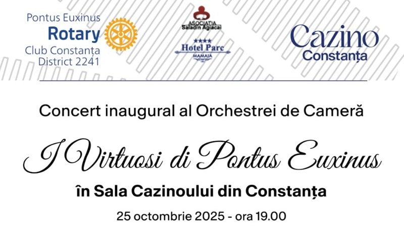 Concert al Orchestrei de Cameră I Virtuosi di Pontus Euxinus, la Cazinoul din Constanța