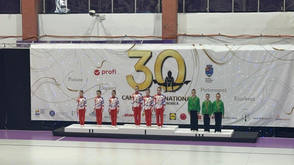 Școala constănțeană de gimnastică aerobică, una dintre cele mai competitive din țară! Aur și bronz pentru gimnastele de la malul mării