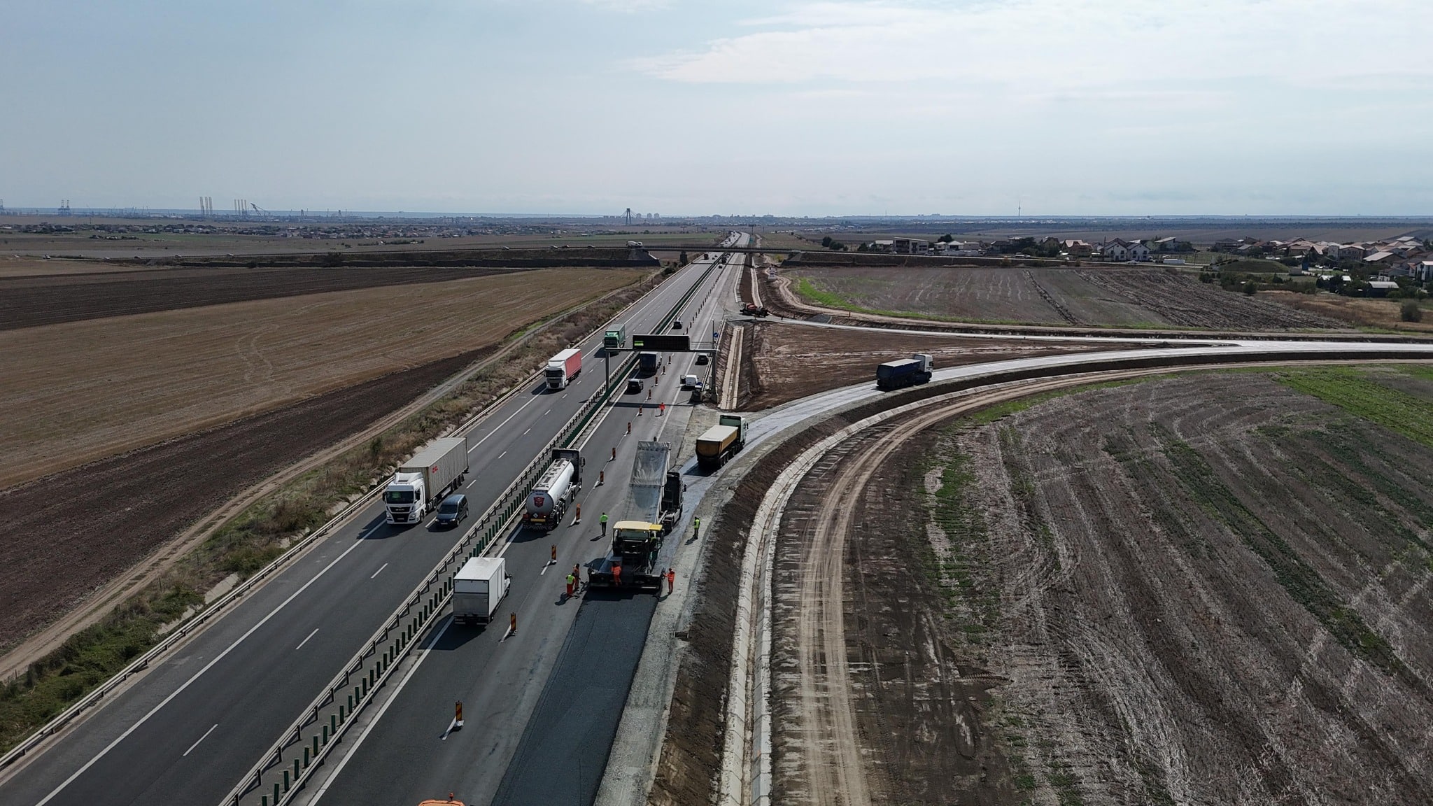 Lucrările pentru nodul rutier Cumpăna – A4, în linie dreaptă