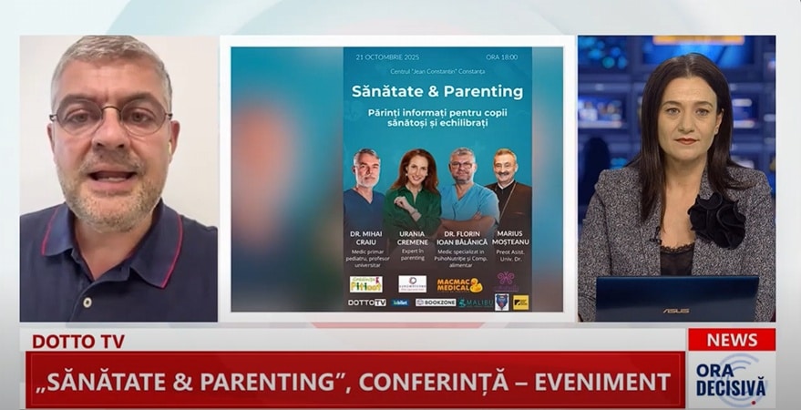 INTERVIU DOTTO TV. Cum creștem copii sănătoși într-o lume grăbită: sfaturi de la dr. Florin Bălănică, specialist în psihonutriție