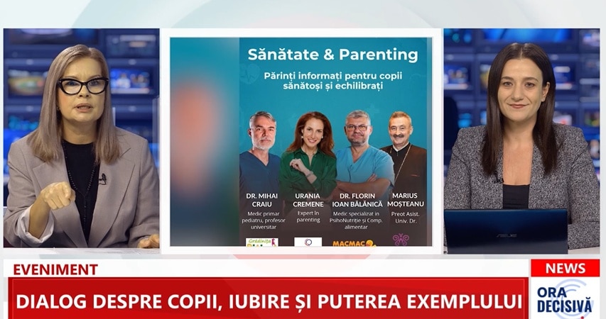 INTERVIU DOTTO TV. Iubire, limite și echilibru – Gabi Bădilă ne spune ce pot învăța părinții la conferința „Sănătate & Parenting”