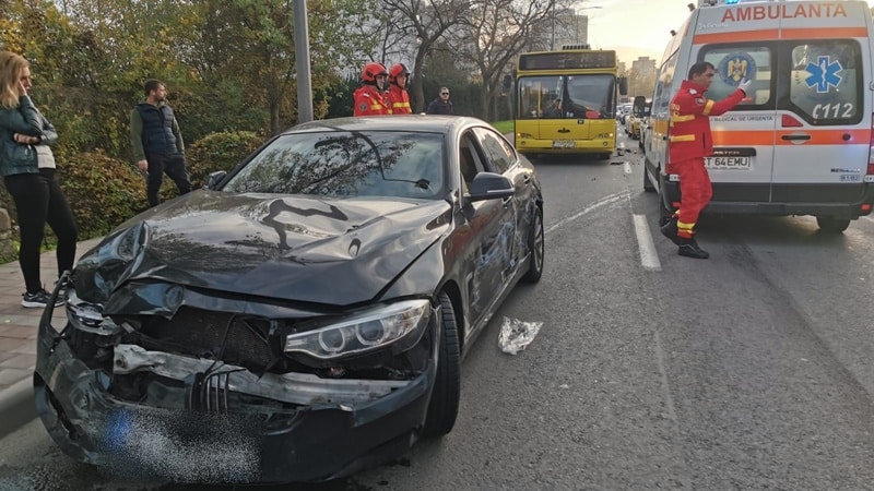 O persoană a ajuns la spital în urma unui accident rutier, în stațiunea Mamaia – GALERIE FOTO