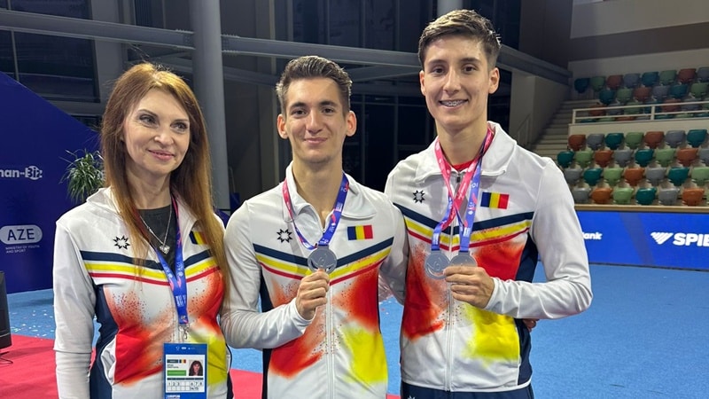 CSM Constanța aduce a doua medalie a României la Campionatele Europene de gimnastică aerobică de la Ganja