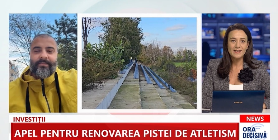 Apel pentru renovarea pistei de atletism și a terenurilor de sport de la Palatul Copiilor. Ioan Picu a explicat la DOTTO TV cum pot contribui constănțenii