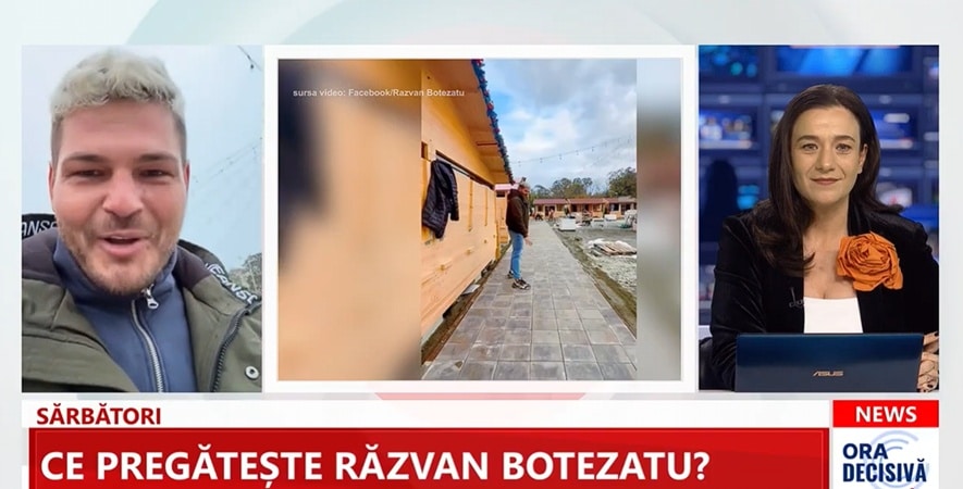 Lazu se transformă în satul lui Moș Crăciun! Proiectul de sărbători al lui Răzvan Botezatu prinde viață