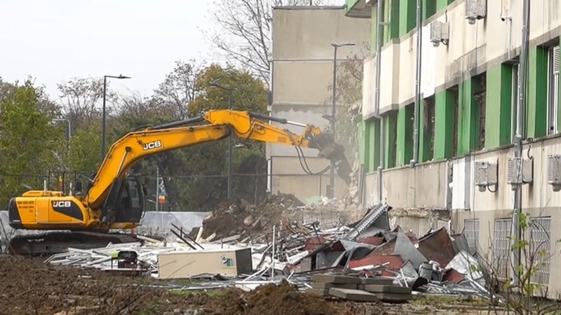 Spitalul de Boli Infecțioase din Constanța intră într-o transformare majoră: tronsonul distrus în incendiu a fost demolat