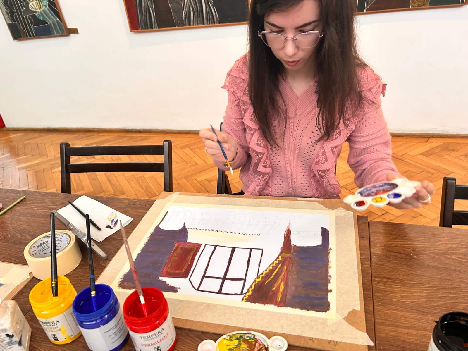 Muzeul de Artă Constanța a găzduit un atelier de creație pentru adulți pasionați de artă