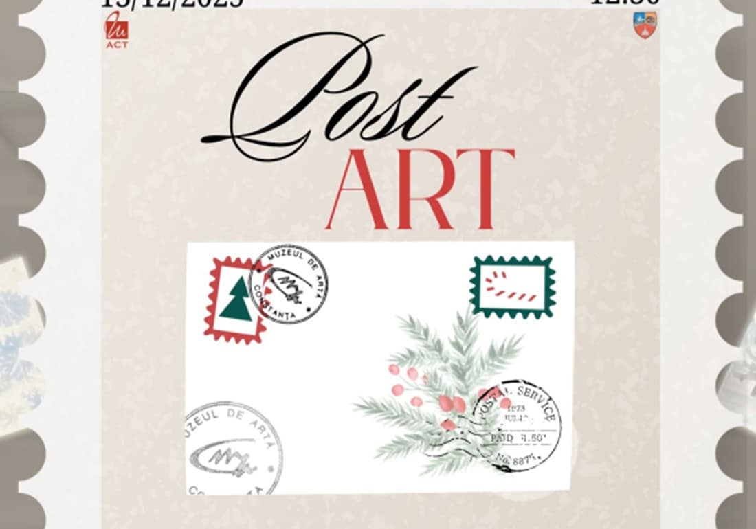 Magia iernii prin mâinile copiilor: „PostArt”, expoziția care dă viață creațiilor micilor artiști la Muzeul de Artă Constanța
