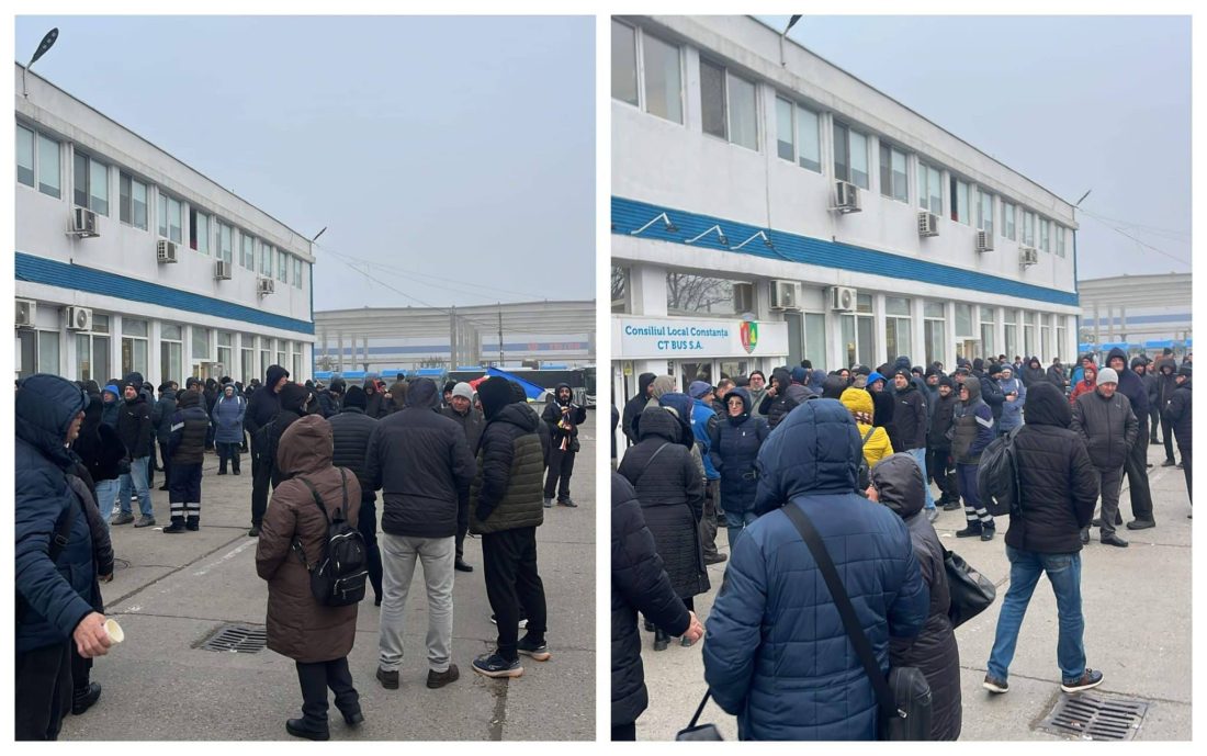 Protest spontan la CT BUS. Oamenii au înghețat în stații în așteptarea autobuzelor care nu au ieșit pe traseu