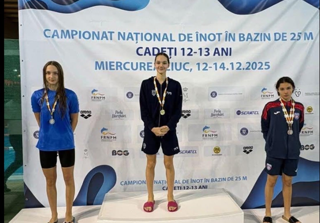 Tinerii înotători de la CSM Constanța strălucesc la Campionatul Național. 8 medalii pentru sportivii constănțeni