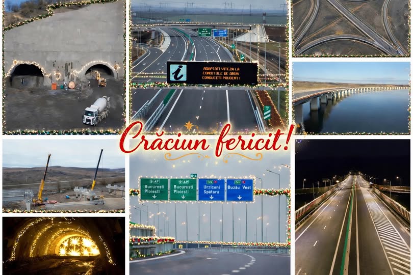 Directorul CNAIR: Sărbătorim primul Crăciun cu o infrastructură rutieră de mare viteză care uneşte marile regiuni istorice ale României – Muntenia, Moldova, Oltenia şi Dobrogea 
