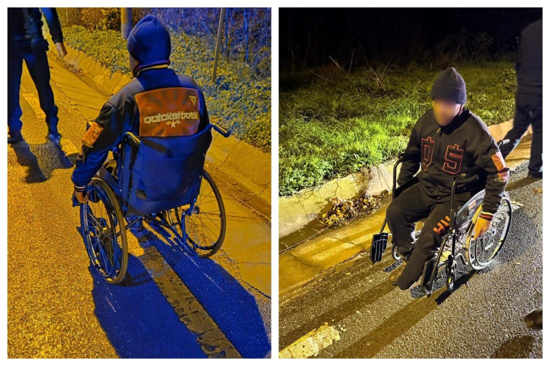 Jandarmii constănțeni au intervenit la timp: bărbat în scaun cu rotile, adus în siguranță acasă