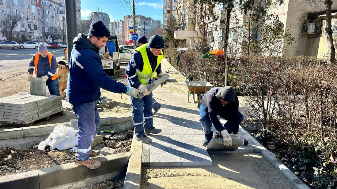 Lucrări de modernizare a infrastructurii pietonale pentru siguranța și confortul locuitorilor