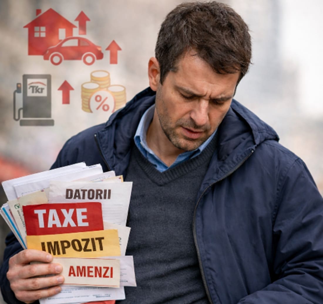 Românii intră în 2026 cu un val masiv de taxe și impozite: impozite mai mari la locuințe, terenuri, mașini și venituri din investiții