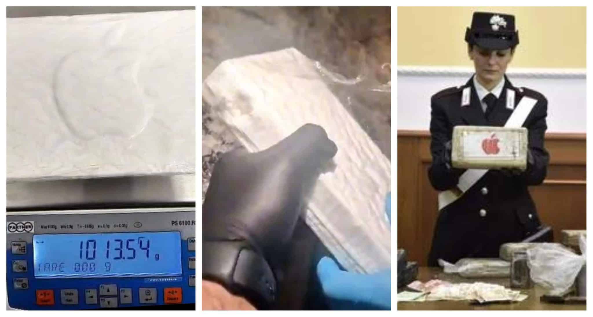 Cocaină cu simbol Apple, găsită de autorități în România. Traficanții sunt din Mangalia, drogurile ar fi intrat în țară prin Portul Constanța