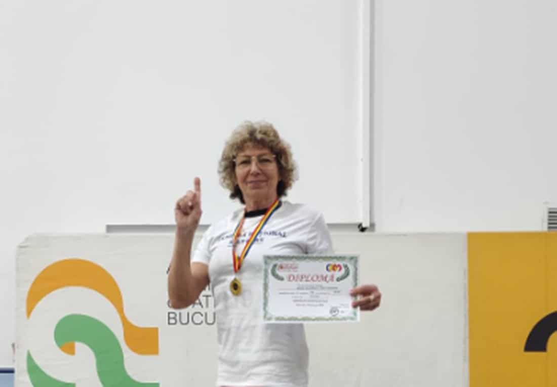 CSM Constanța: „Vârsta e doar un număr!”. Coculeana Oltean, 69 de ani, campioană națională la aruncarea greutății