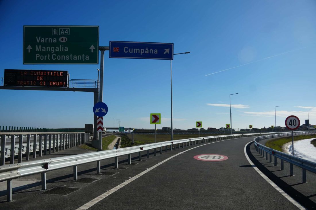 A fost deschis nodul rutier Cumpăna pe Autostrada A4