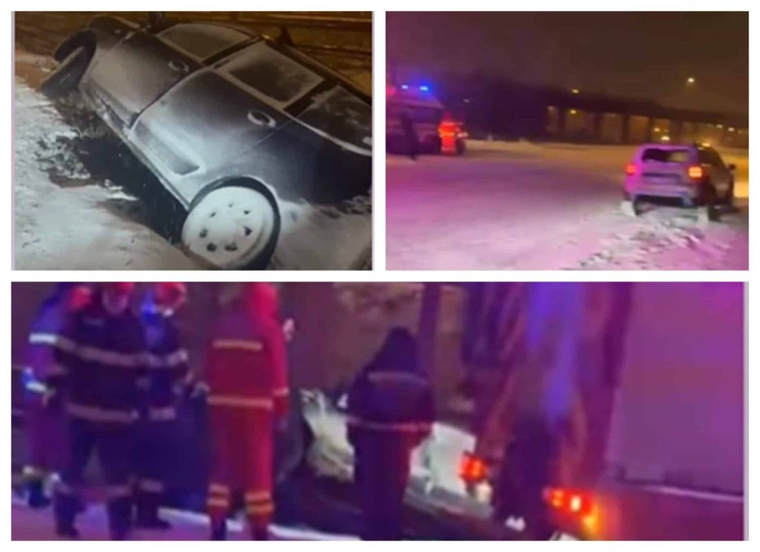 Accident în Constanța. Un șofer a pierdut controlul volanului și a ajuns cu mașina pe calea ferată