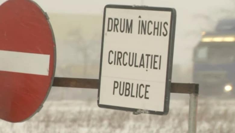 Lista drumurilor închise la această oră din cauza ninsorilor și a viscolului