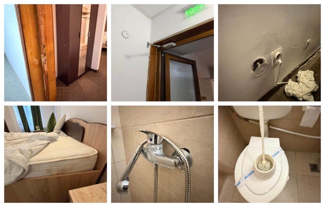 Hotel din Constanța, închis de Protecția Consumatorilor: mizerie, rugină și risc de incendiu