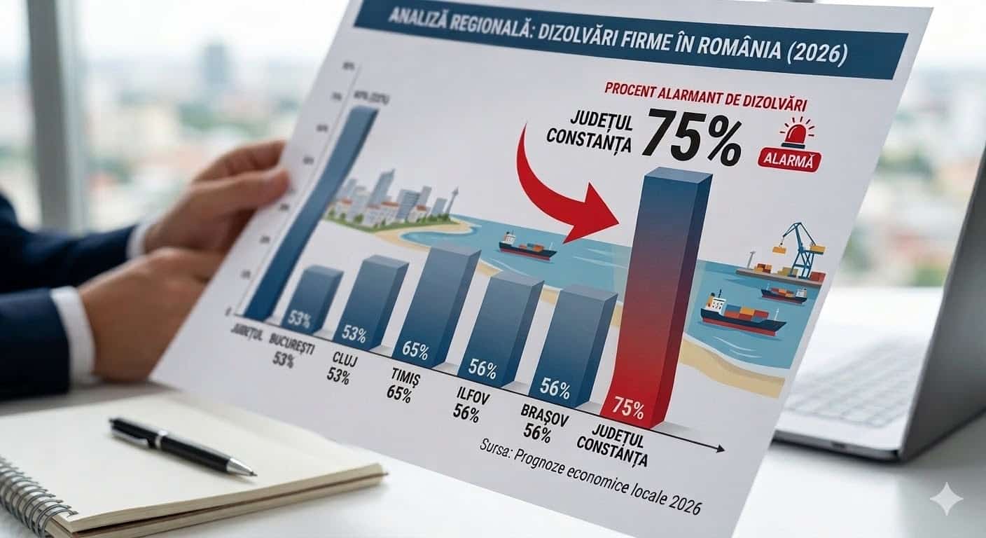 Alertă în economie! Mii de firme se închid, județul Constanța este în top!