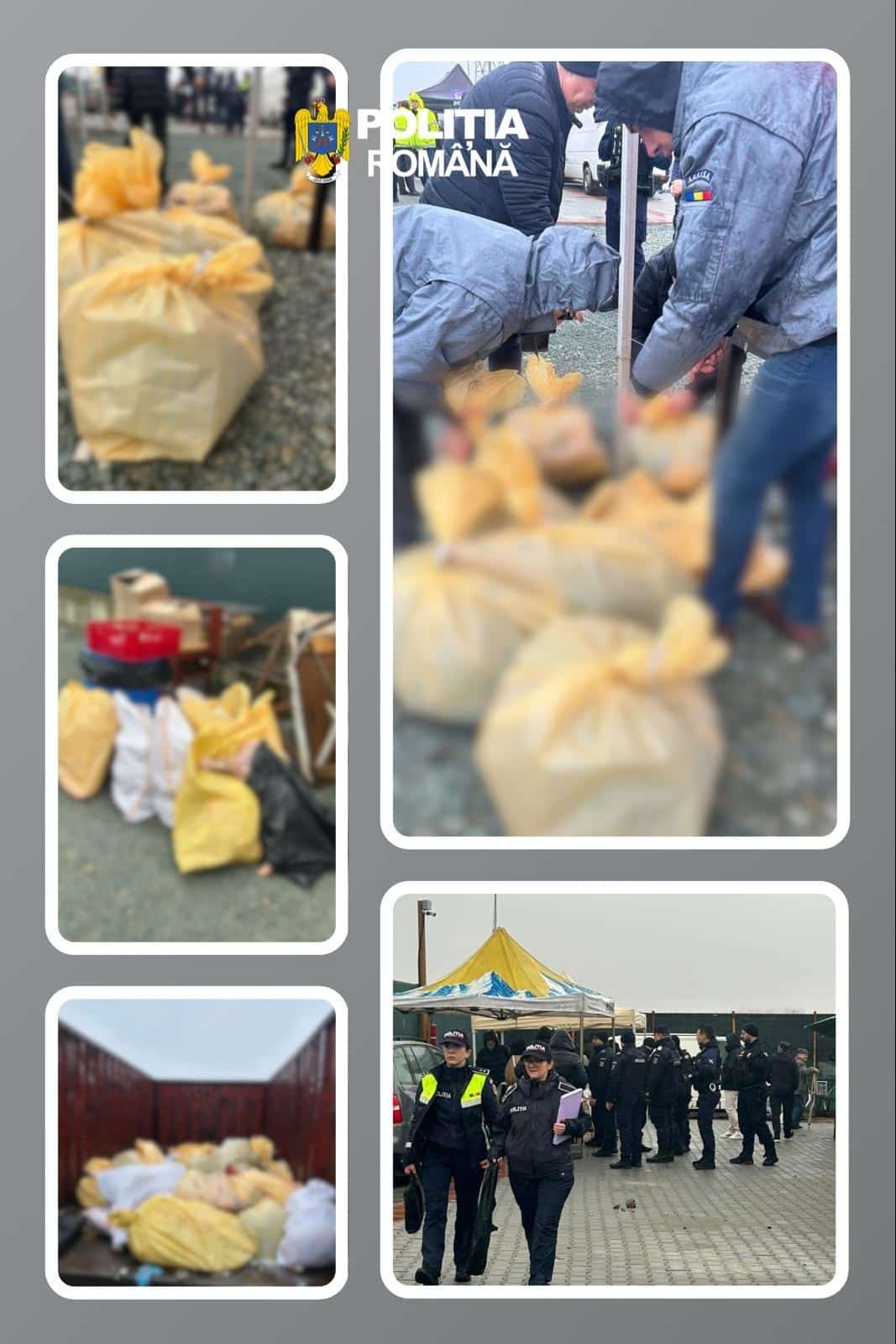 Controale de amploare în Constanța: Sute de kilograme de alimente confiscate de poliție.