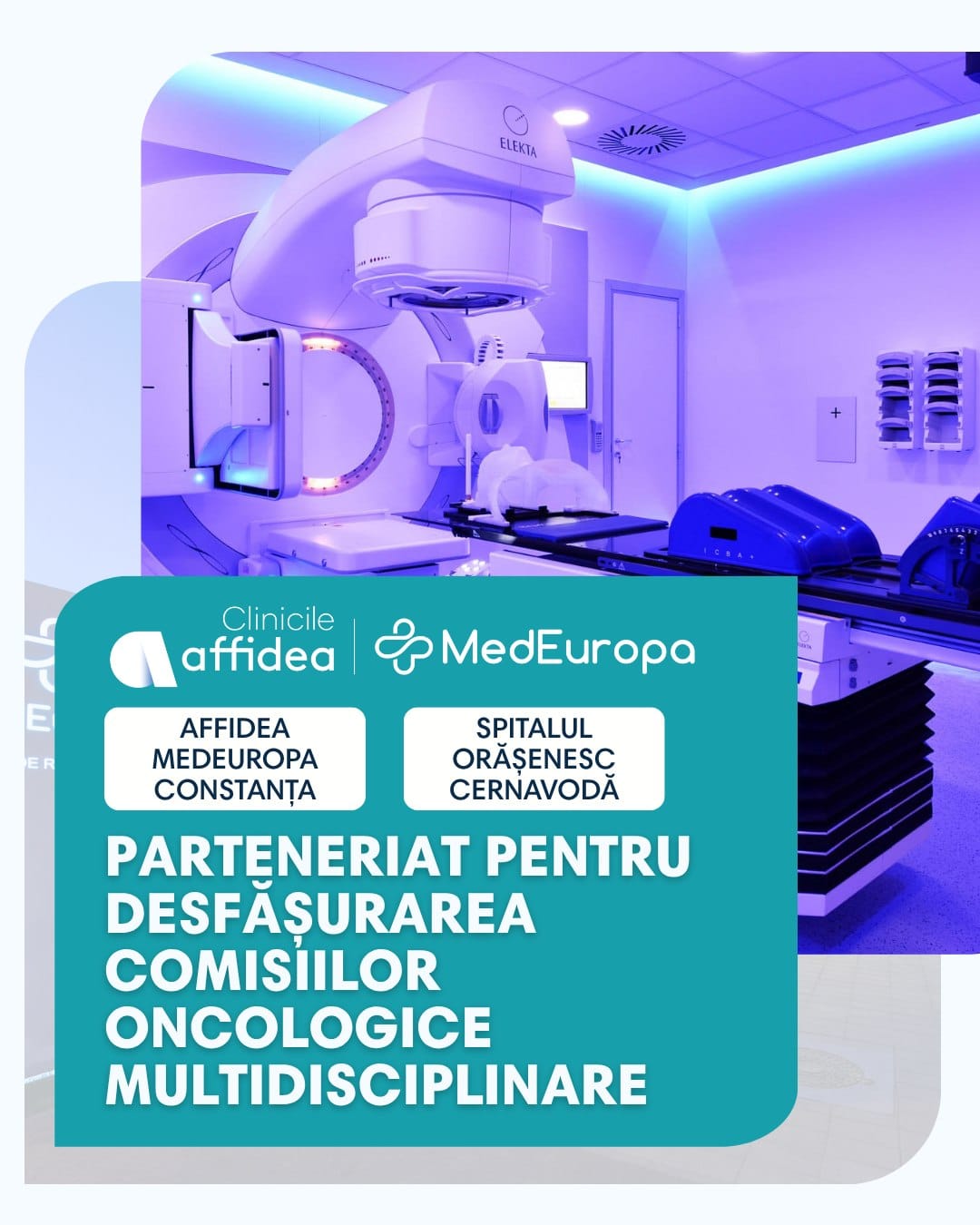 Premieră medicală pentru Cernavodă: Parteneriat strategic între Spitalul Orășenesc și Affidea MedEuropa pentru pacienții oncologici