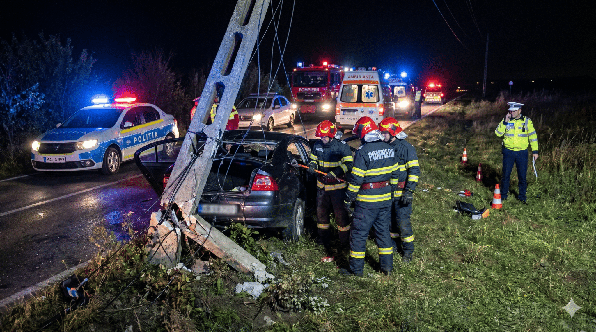Tragedie pe drumul spre Cuza Vodă! O tânără de 23 de ani a murit pe loc, iar alta de 18 ani este rănită