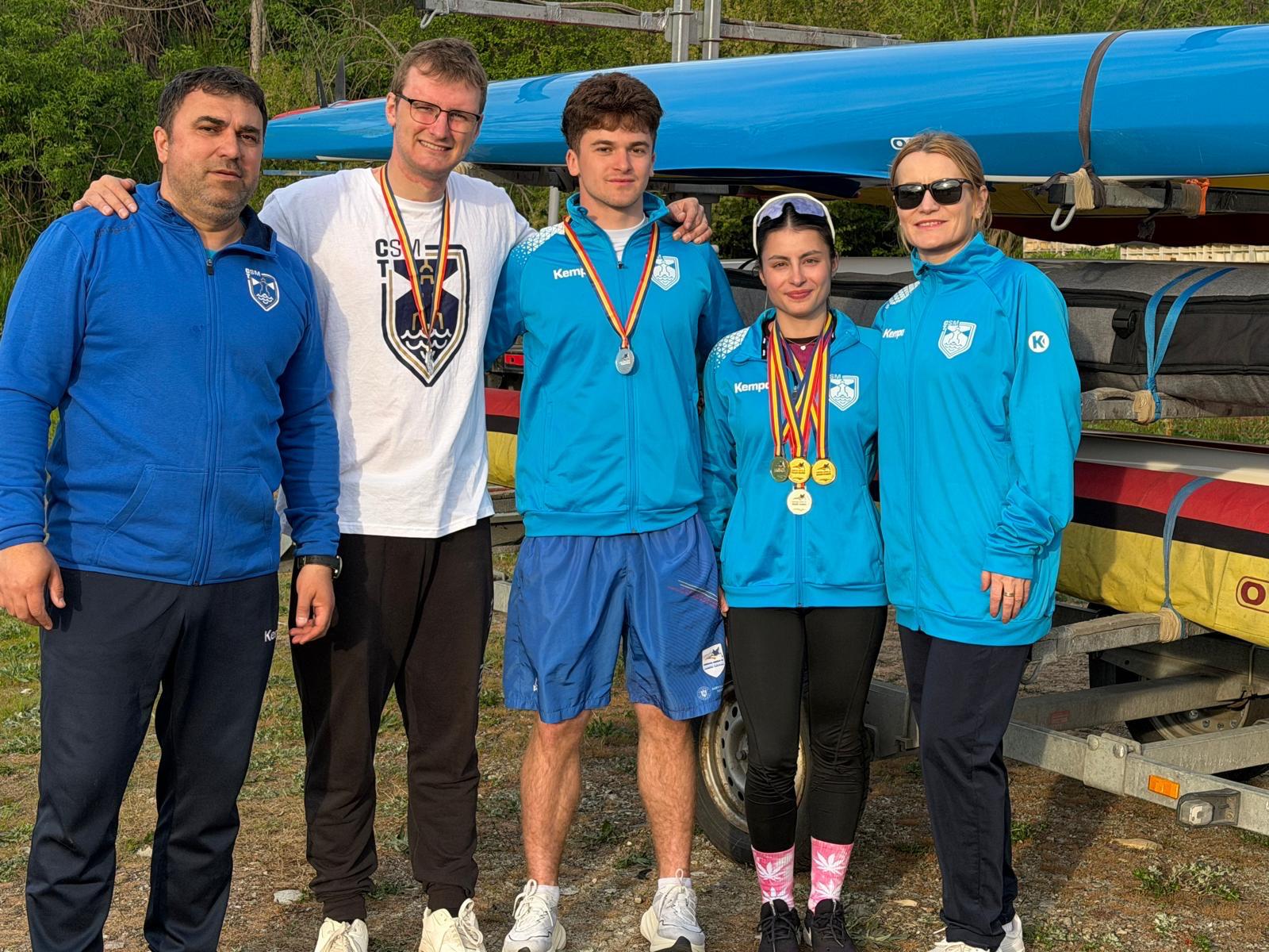 CSM Constanța, rezultate excelente la Cupa României. 3 medalii de aur și 1 de argint pentru kaiac-canoe