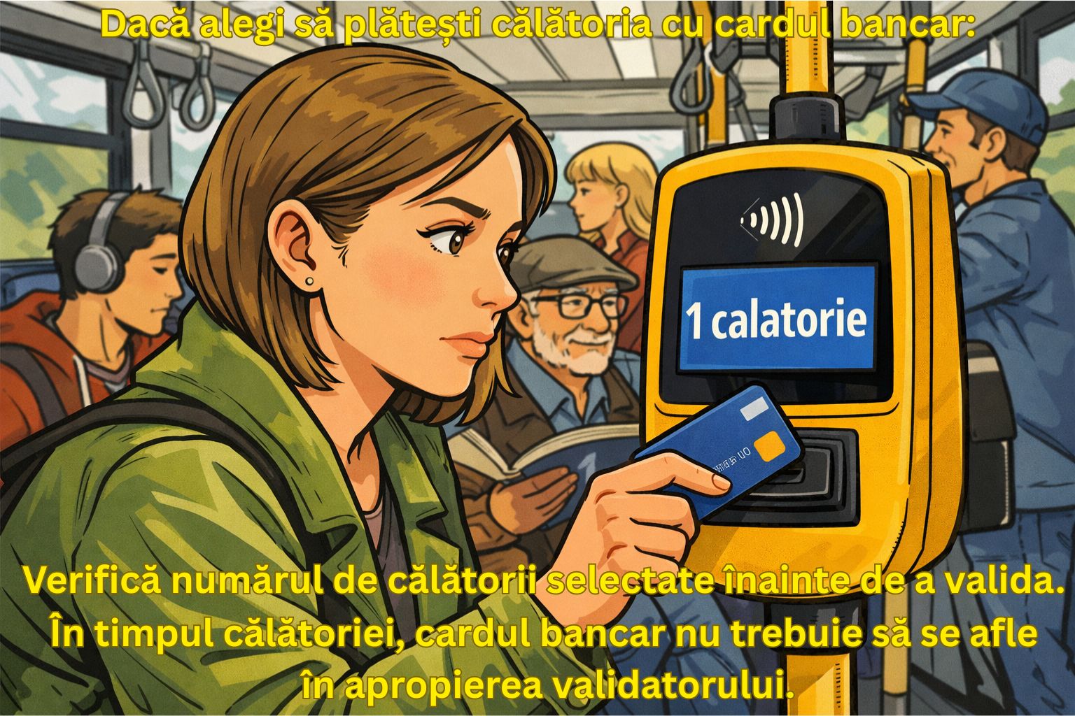 ANUNȚ CT BUS pentru cei care plătesc biletul de călătorie cu cardul