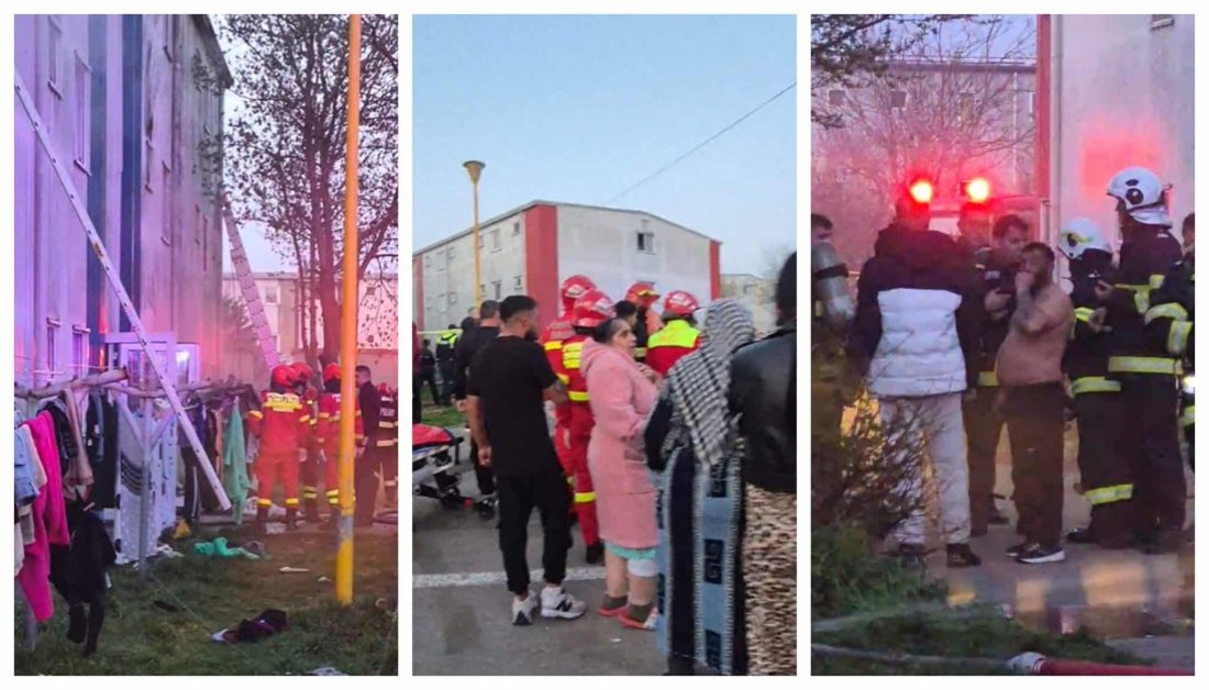 Filmul incendiului devastator din campusul Henri Coandă: zeci de familii au trecut prin momente de groază. Primăria: „Toate persoanele afectate vor avea un acoperiș deasupra capului”