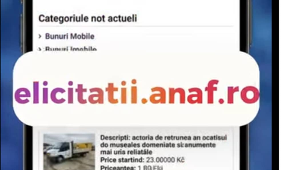 Licitații fără „pile”: bunurile sechestrate de ANAF, scoase online pentru toți românii