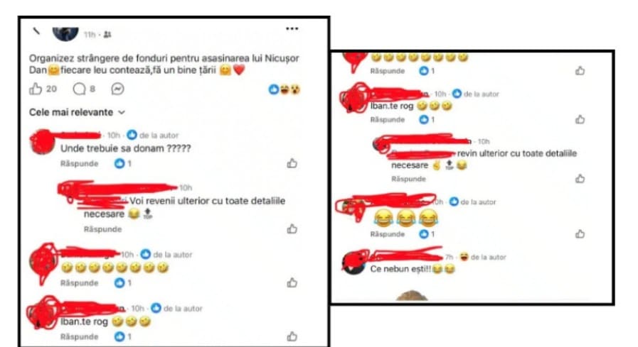 Strângere de fonduri pe Facebook pentru asasinarea lui Nicușor Dan. Polițiștii îl caută pe autor