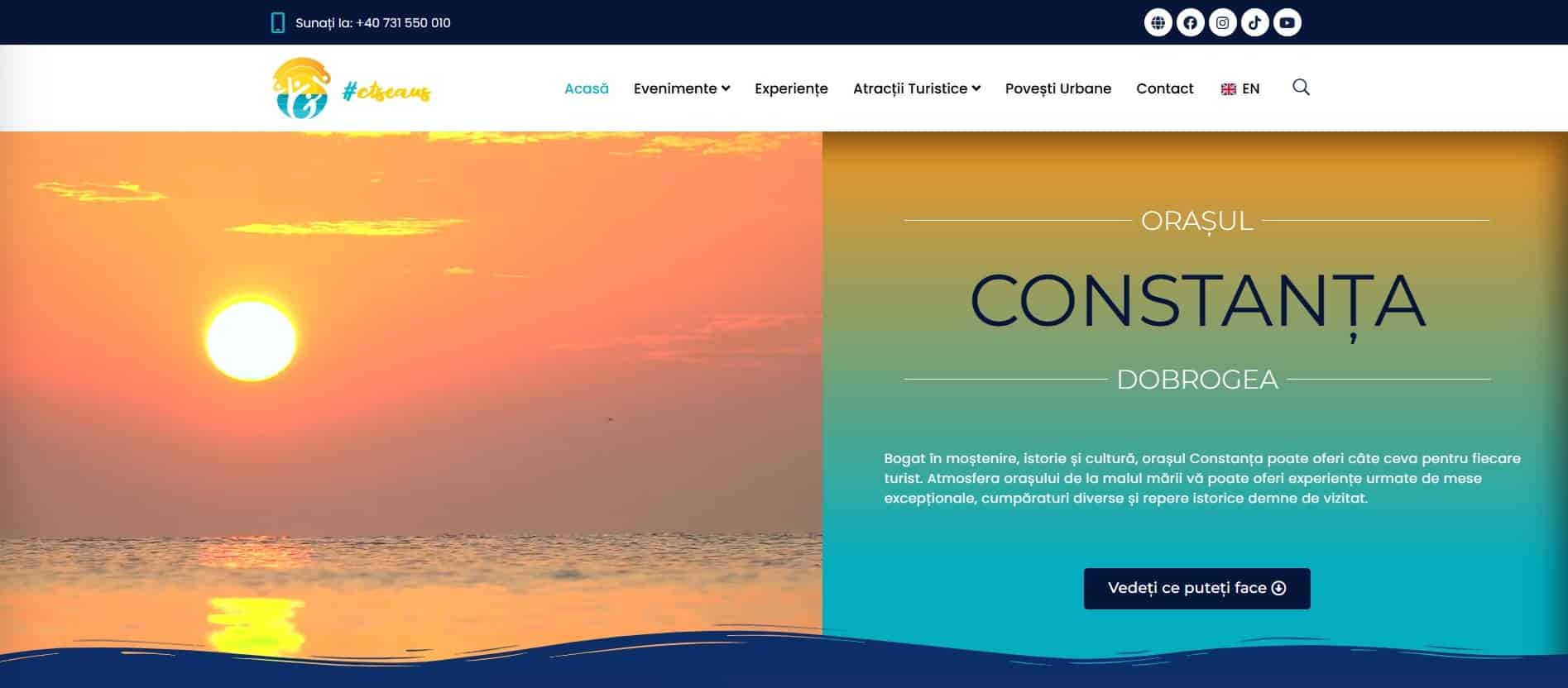 Primăria Constanța lansează platforma CTSeaUs pentru promovarea digitală a turismului local