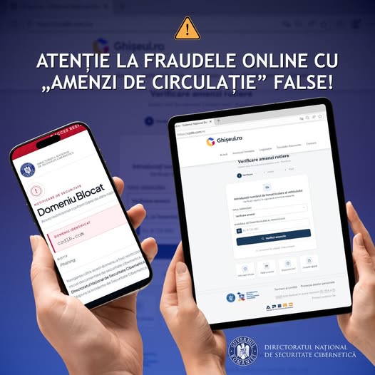 Atenție la capcana amenzilor false online!